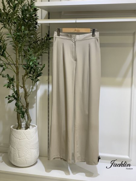 بنطلون قماش عريض