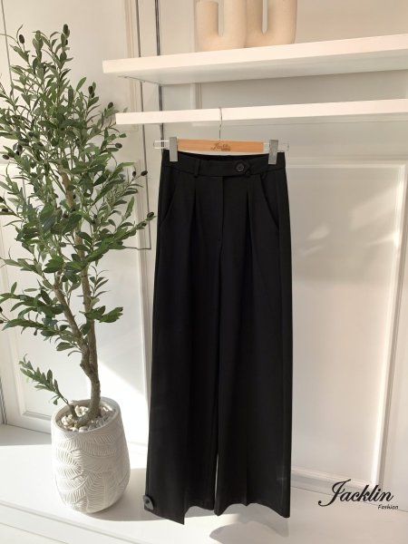 بنطلون قماش عريض