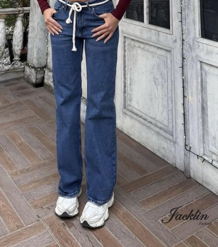 بنطلون جينز عريض