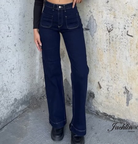 بنطلون جينز غامق